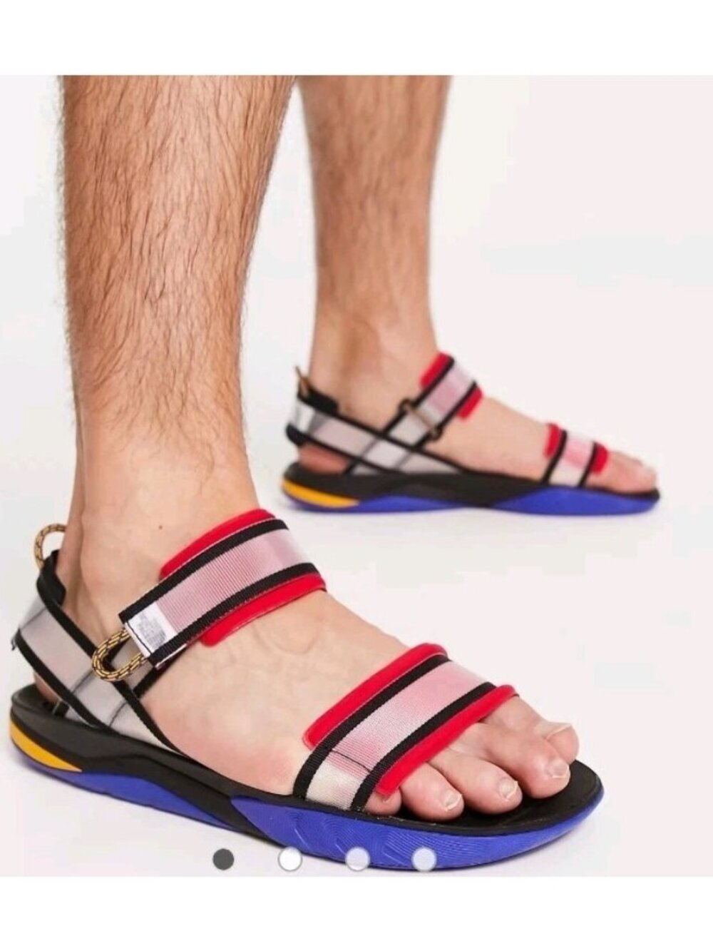 The North Face Skeena Sport Sandal Men's Size 12 TNF Red Black NWT Multicolor